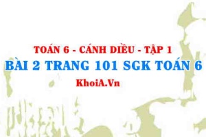 Bài 2 trang 101 SGK Toán 6 tập 1 Cánh Diều